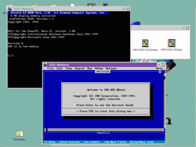 OS/2 PPC DOS support