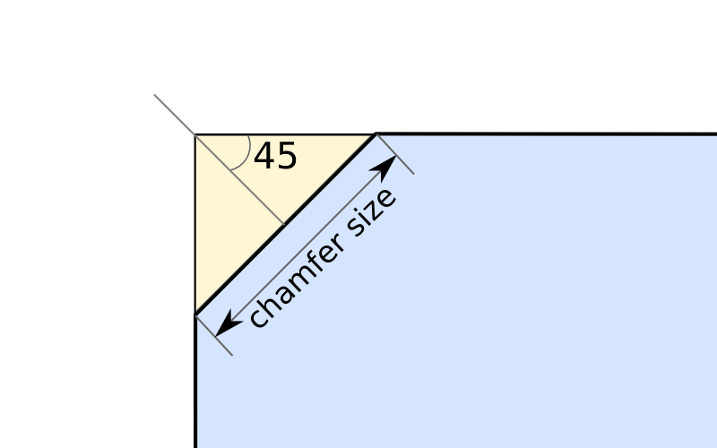 How To Calculate A 45 Degree Chamfer at Dawn Chris blog